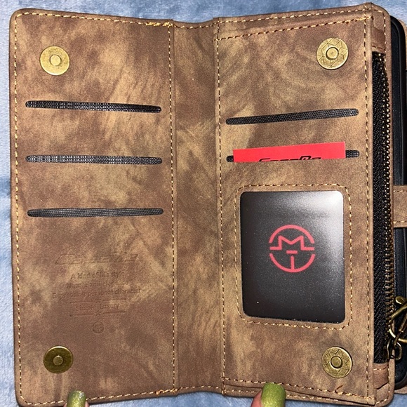 Caseme Leather 2-in-1 Flip Wallet Phone Case w/ Detachable Back Magnetic Closure - Picture 11 of 15